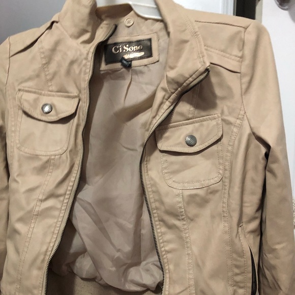 Leather tan jacket - Picture 1 of 1